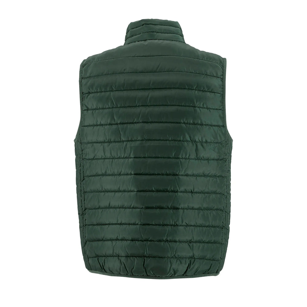Lichtgewicht heren bodywarmer met hoge kraag - Groen