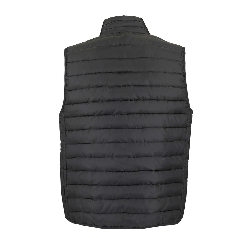 Lichtgewicht heren bodywarmer met hoge kraag - Houtskool grijs
