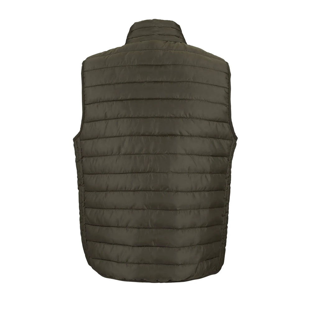 Lichtgewicht heren bodywarmer met hoge kraag - Marine groen