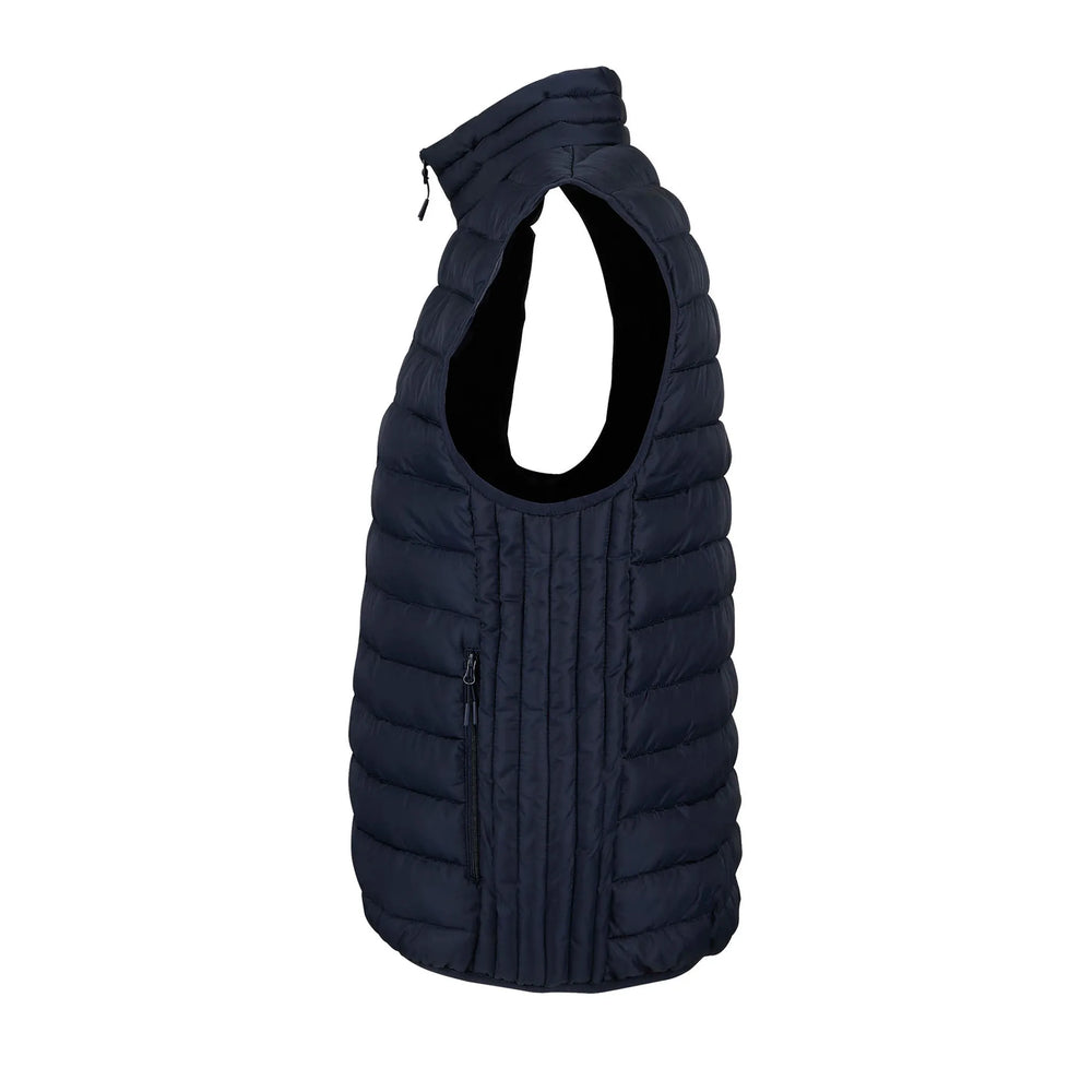Lichtgewicht heren bodywarmer met hoge kraag - Marine blauw