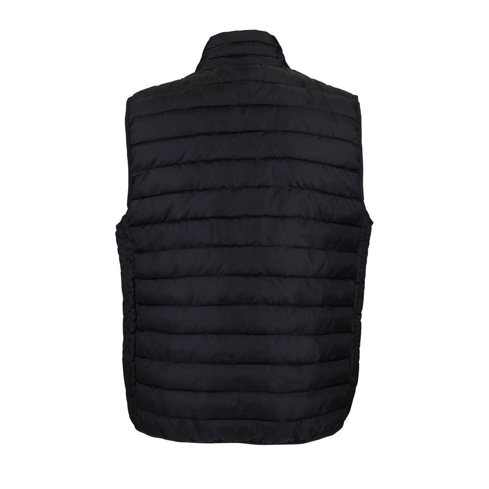 Lichtgewicht heren bodywarmer met hoge kraag - Zwart