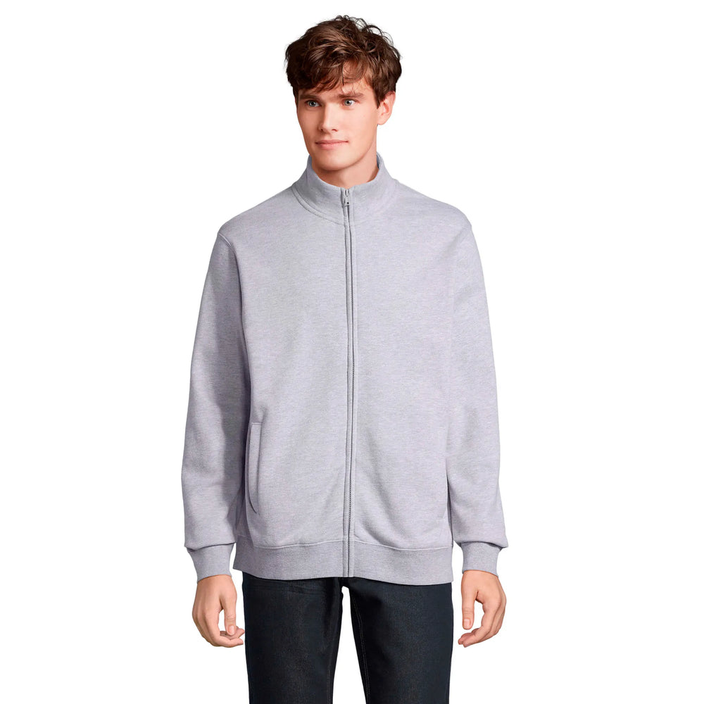 Unisex sweatvest met volledige ritssluiting - Grijs melange