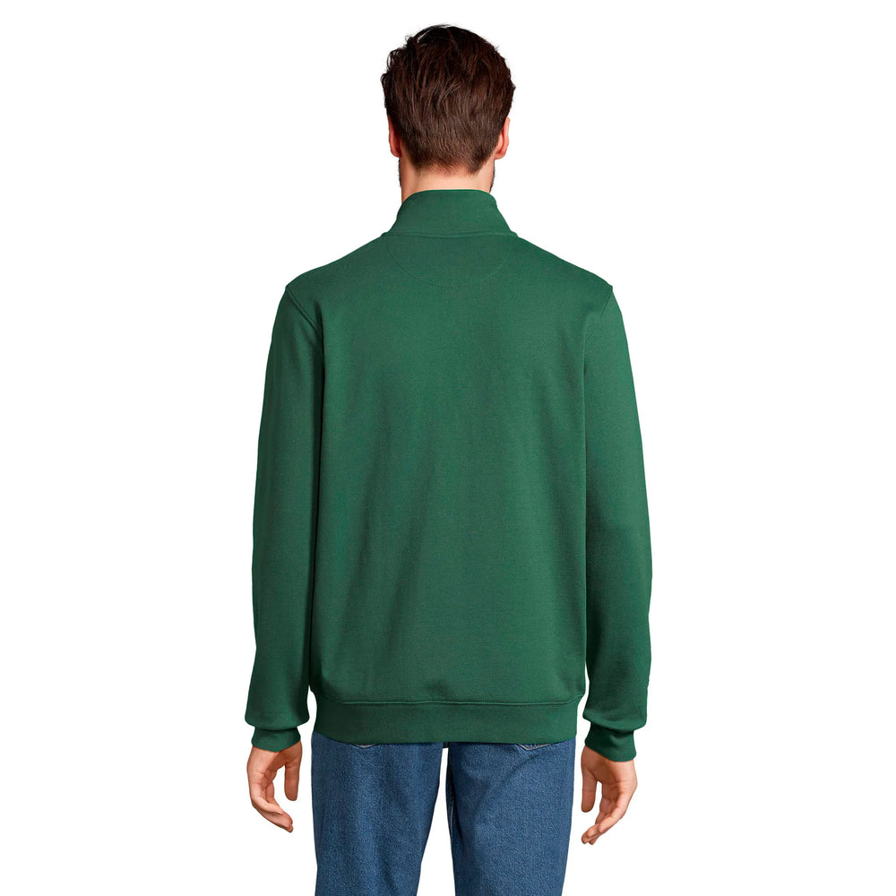 Unisex sweatvest met volledige ritssluiting - Fles groen