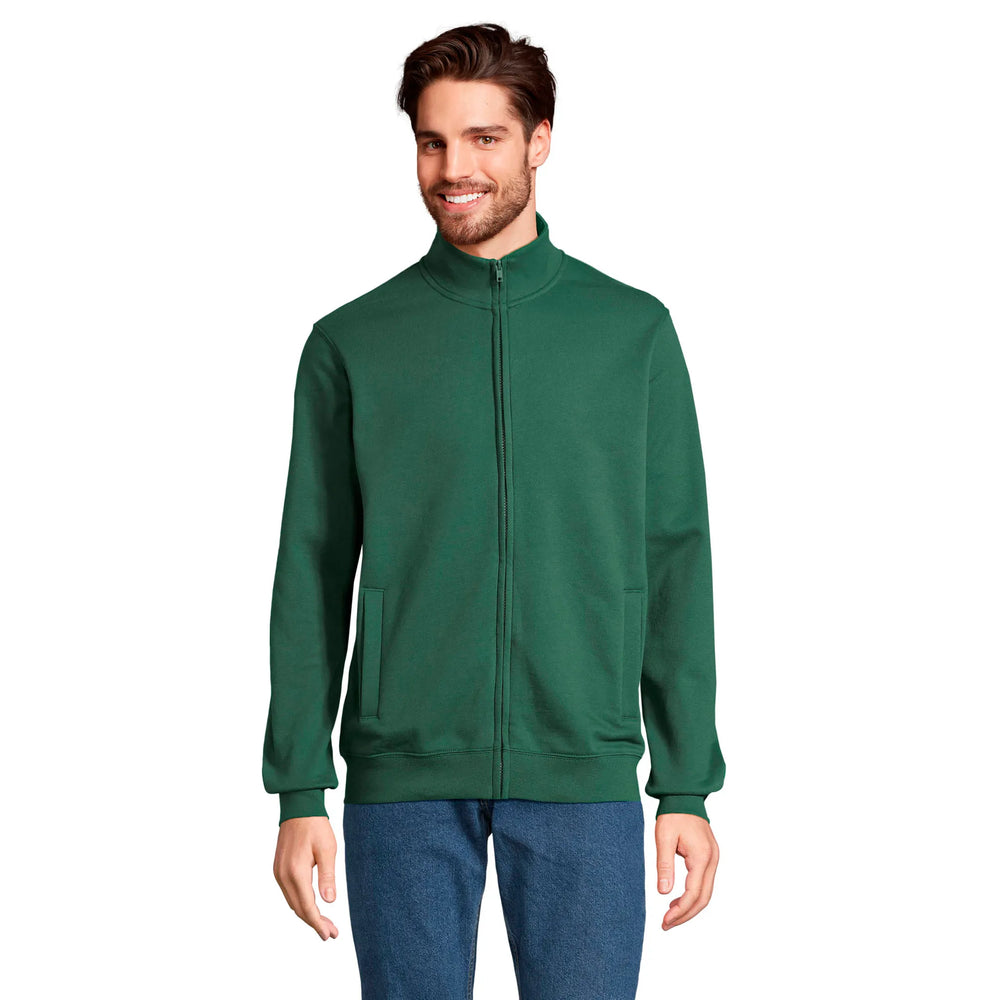 Unisex sweatvest met volledige ritssluiting - Fles groen