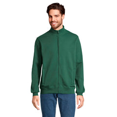 Unisex sweatvest met volledige ritssluiting - Fles groen