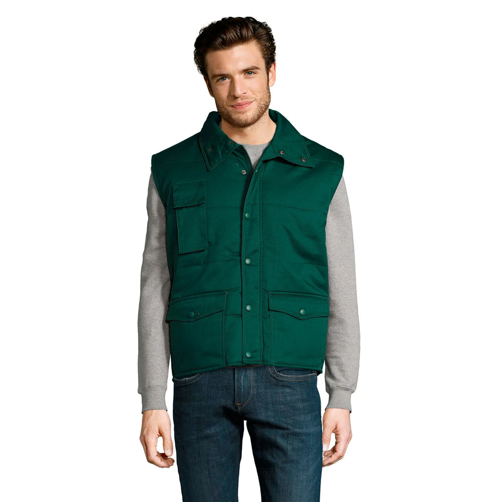 SOL'S Equinox Pro werkbodywarmer met 6 zakken - Fles groen