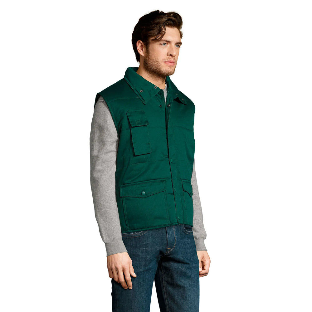 SOL'S Equinox Pro werkbodywarmer met 6 zakken - Fles groen