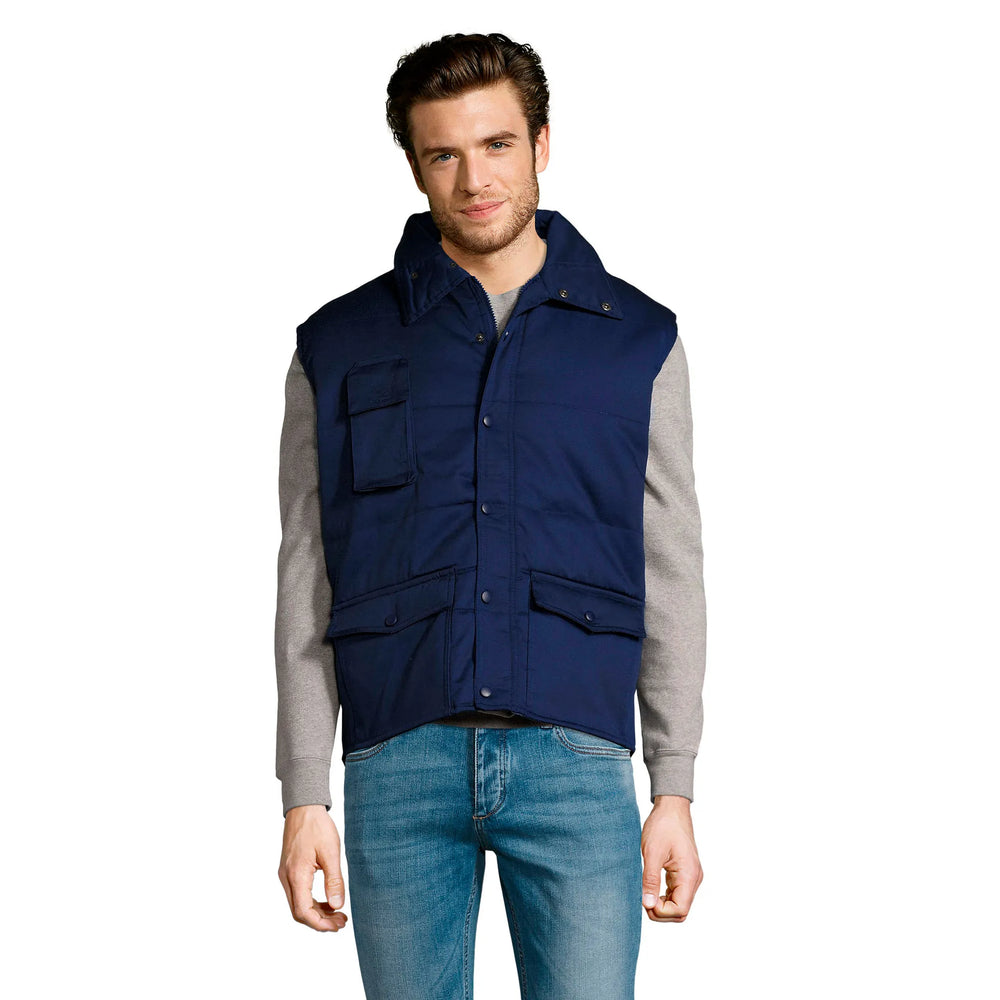 SOL'S Equinox Pro werkbodywarmer met 6 zakken - Navy