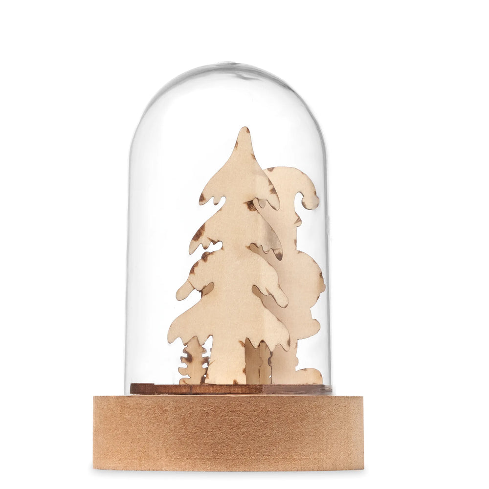 Kerstornament met LED in stolp