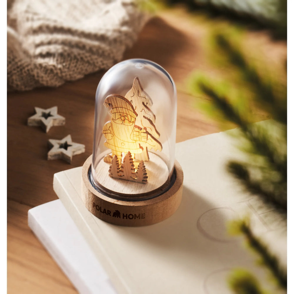 Kerstornament met LED in stolp