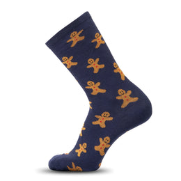 Kerstsokken met kerstmotief - Blauw