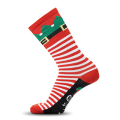 Kerstsokken met kerstmotief - Rood/Wit