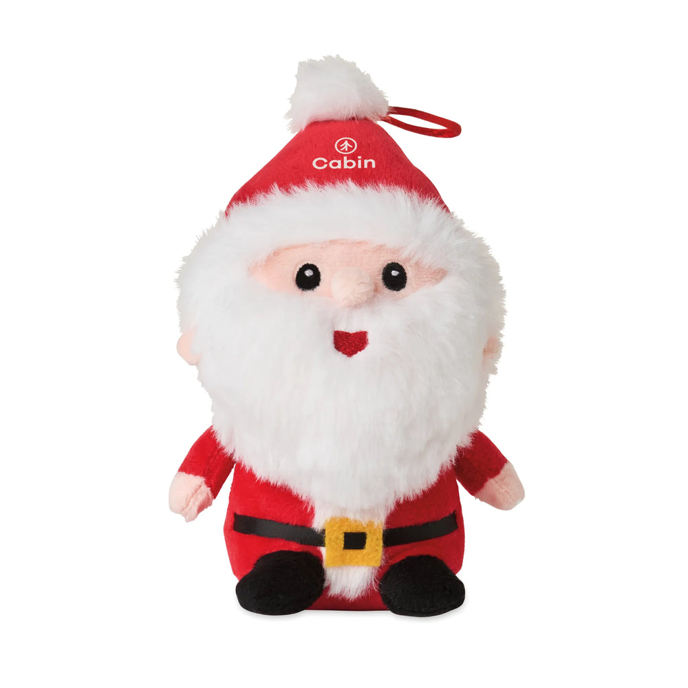 Zachte kerstmanknuffel met ophanglus