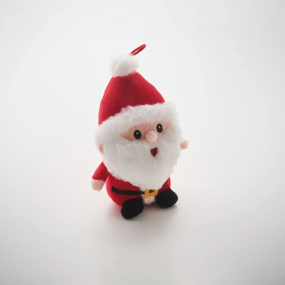 Zachte kerstmanknuffel met ophanglus