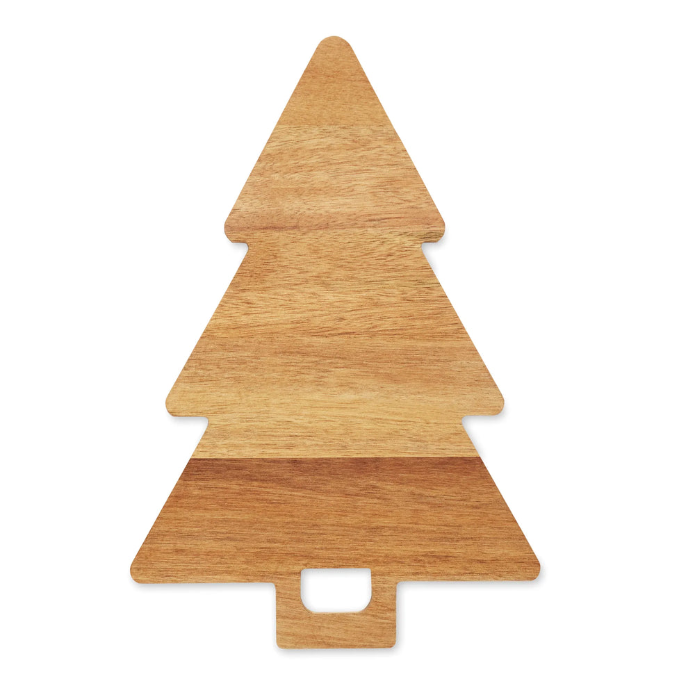 Kerstboom serveerplank van acaciahout