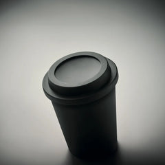 Dubbelwandige Beker 300 ml van PP - Zwart