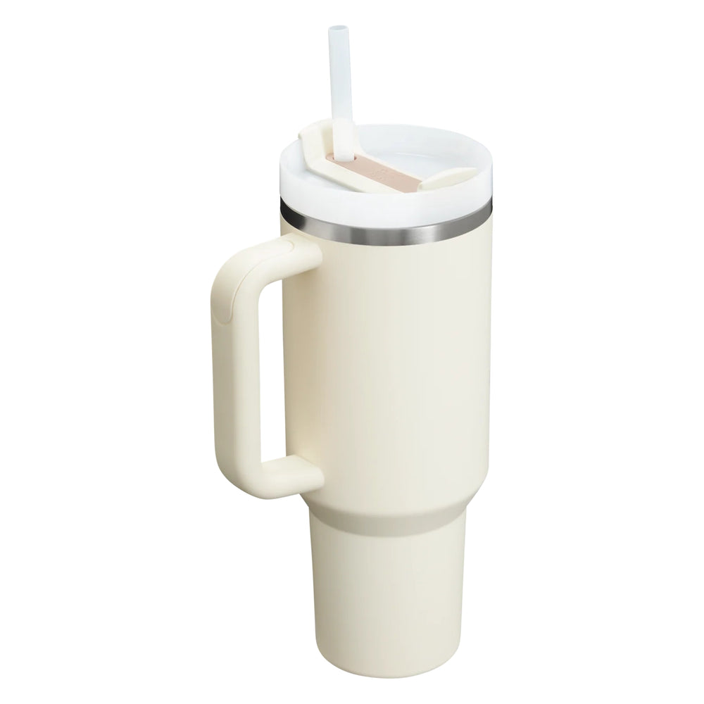 Stanley Quencher H2.0 thermosbeker 1,2 liter schuin van boven, Crème - 2010083410