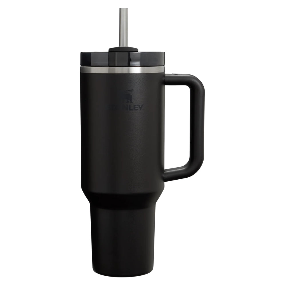 Stanley Quencher H2.0 thermosbeker 1,2 liter voorzijde met merklogo, Zwart - 2010083410