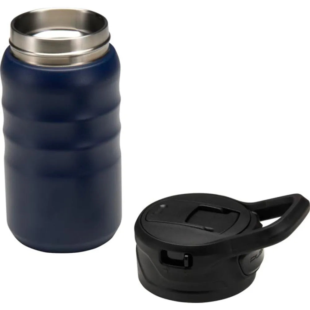 Knox 350 ml gerecyclede RVS sportfles met rietje - Blauw
