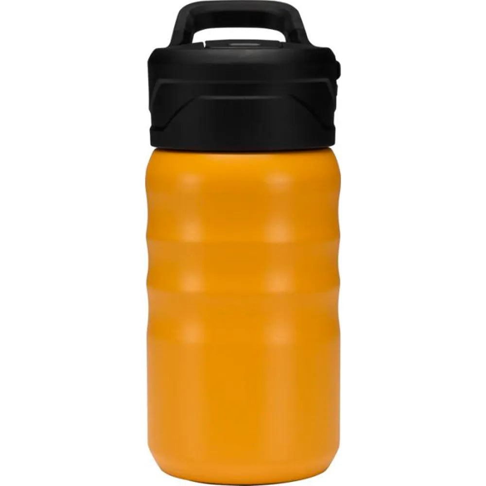 Knox 350 ml gerecyclede RVS sportfles met rietje - Geel