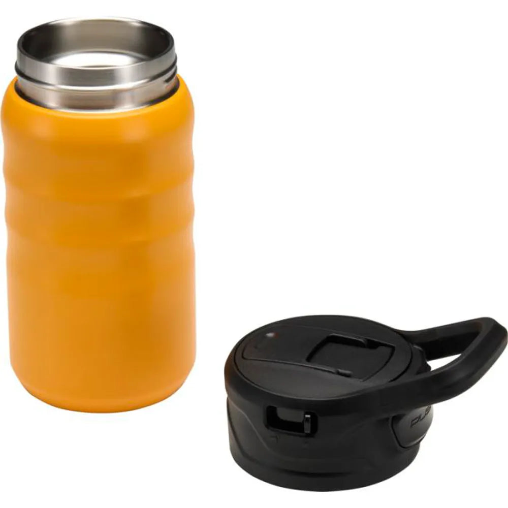 Knox 350 ml gerecyclede RVS sportfles met rietje - Geel