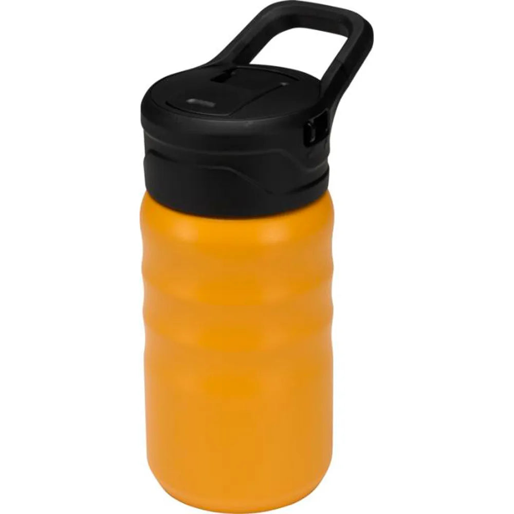 Knox 350 ml gerecyclede RVS sportfles met rietje - Geel