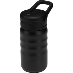 Knox 350 ml gerecyclede RVS sportfles met rietje - Zwart