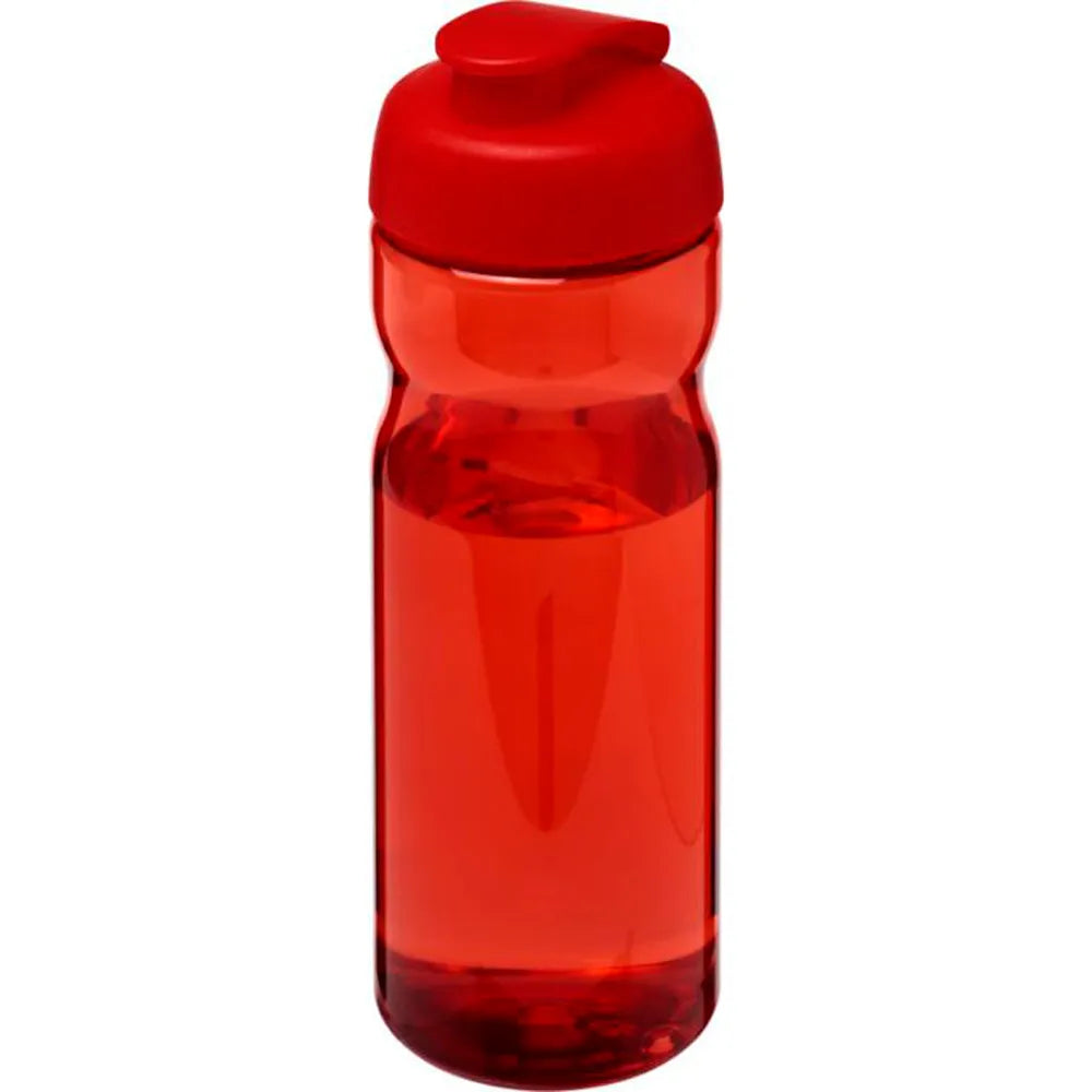Sportfles 650 ml van Prevented Ocean Plastic - Rood met rode dop