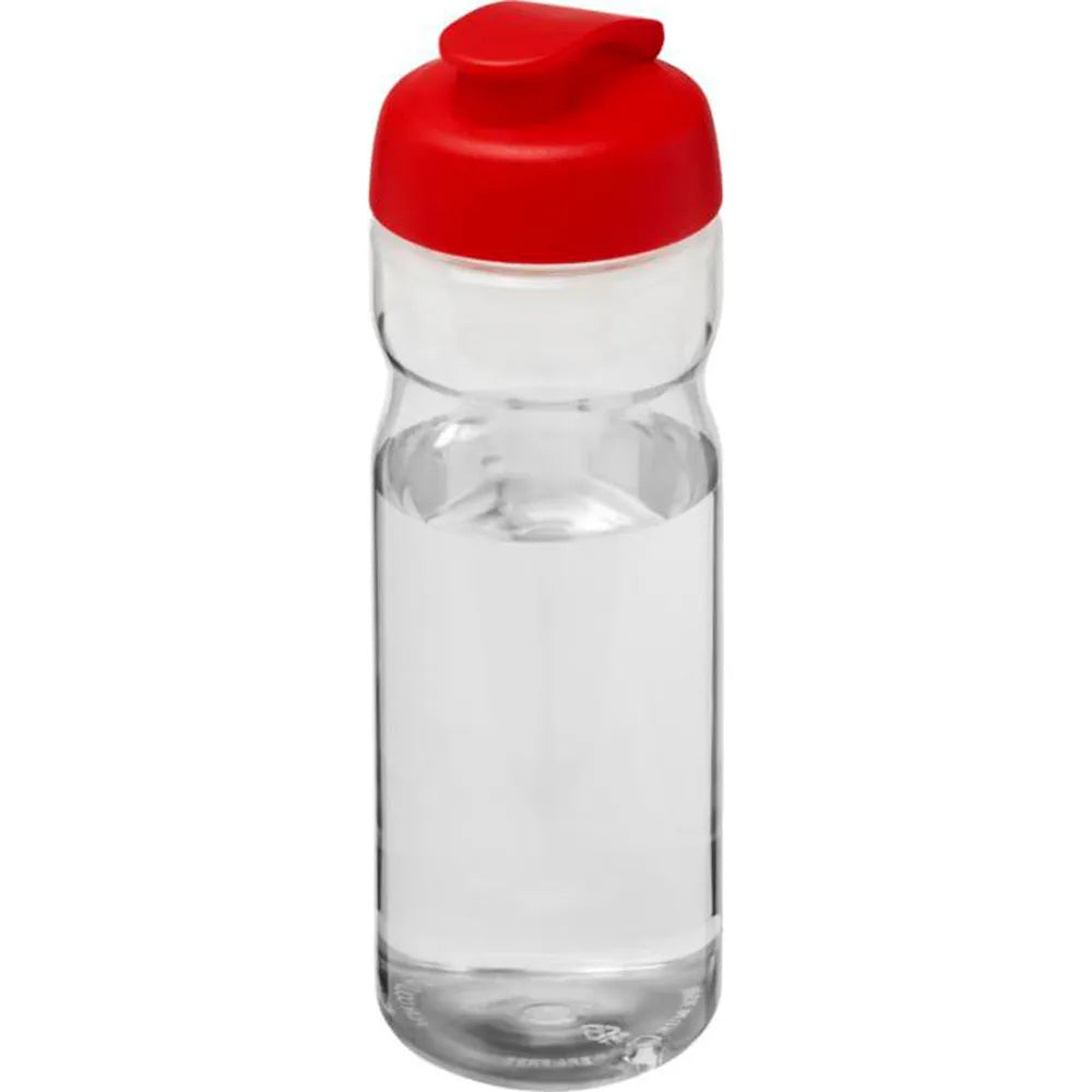 Sportfles 650 ml van Prevented Ocean Plastic - Transparant met rode dop