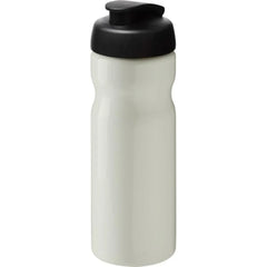 Sportfles 650 ml van Prevented Ocean Plastic - Wit met zwarte dop
