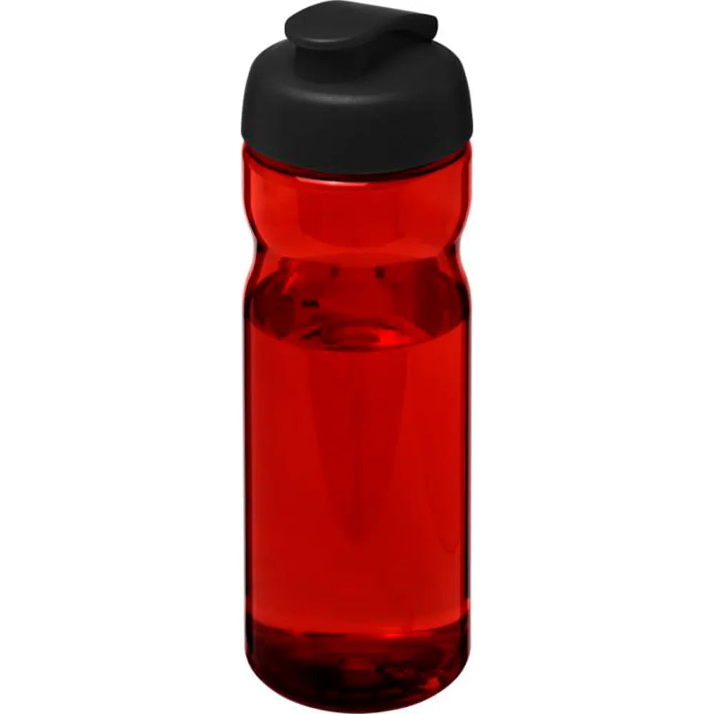 H2O Active Eco POP Base sportfles 650 ml - Rood met zwarte dop