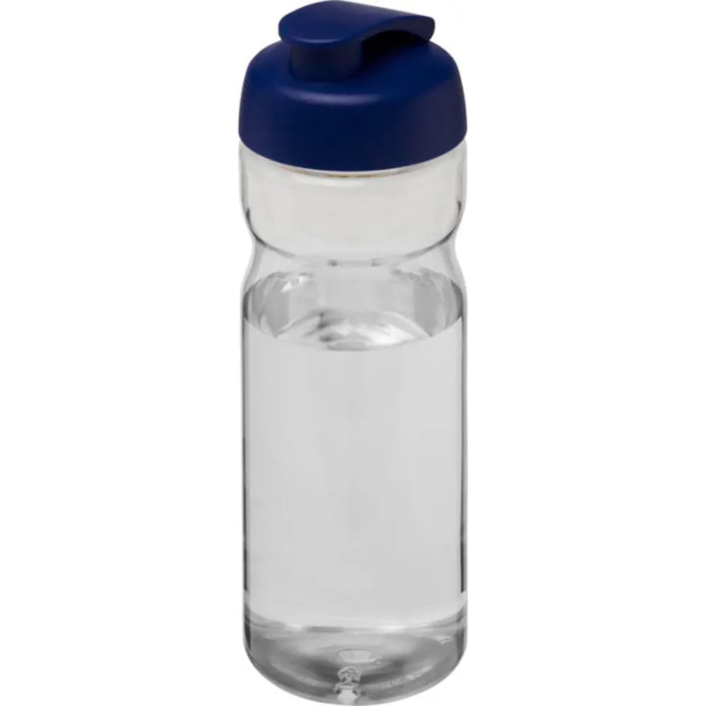 H2O Active Eco POP Base sportfles 650 ml - Transparant met blauwe dop