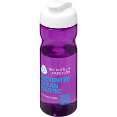 H2O Active Eco POP Base sportfles 650 ml - Paars met witte dop