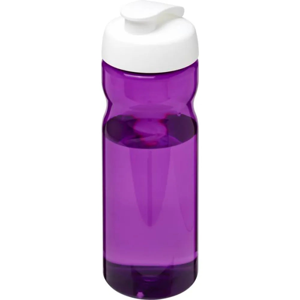 H2O Active Eco POP Base sportfles 650 ml - Paars met witte dop