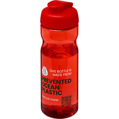 H2O Active Eco POP Base sportfles 650 ml - Rood met rode dop