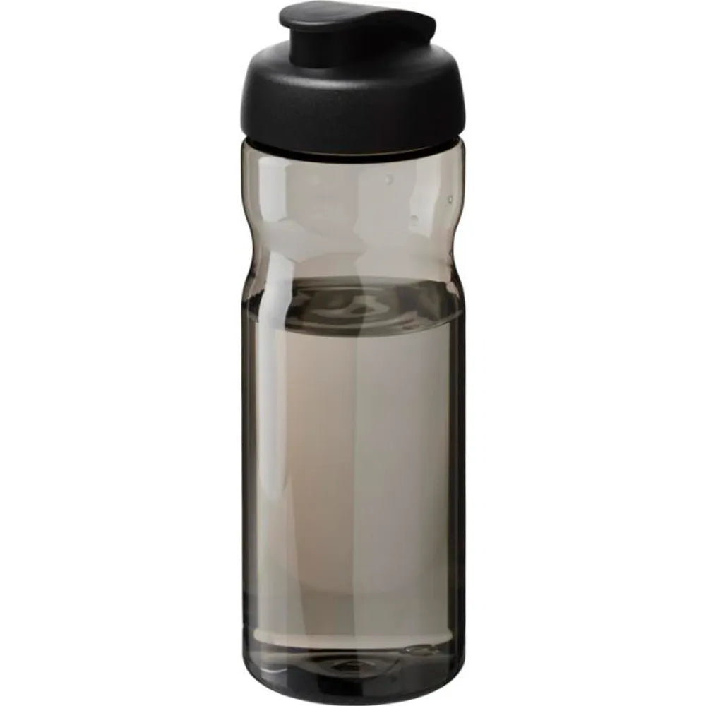 H2O Active Eco POP Base sportfles 650 ml - Rookgrijs met zwarte dop