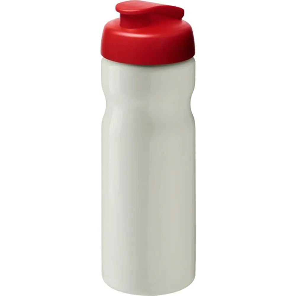 H2O Active Eco POP Base sportfles 650 ml - Wit met rode dop