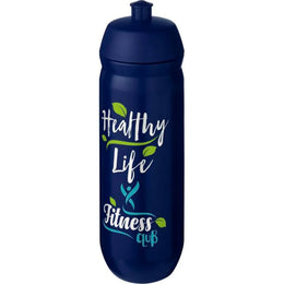 HydroFlex knijpfles 750 ml voor sport - Blauw met blauwe dop