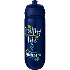 HydroFlex knijpfles 750 ml voor sport - Blauw met blauwe dop