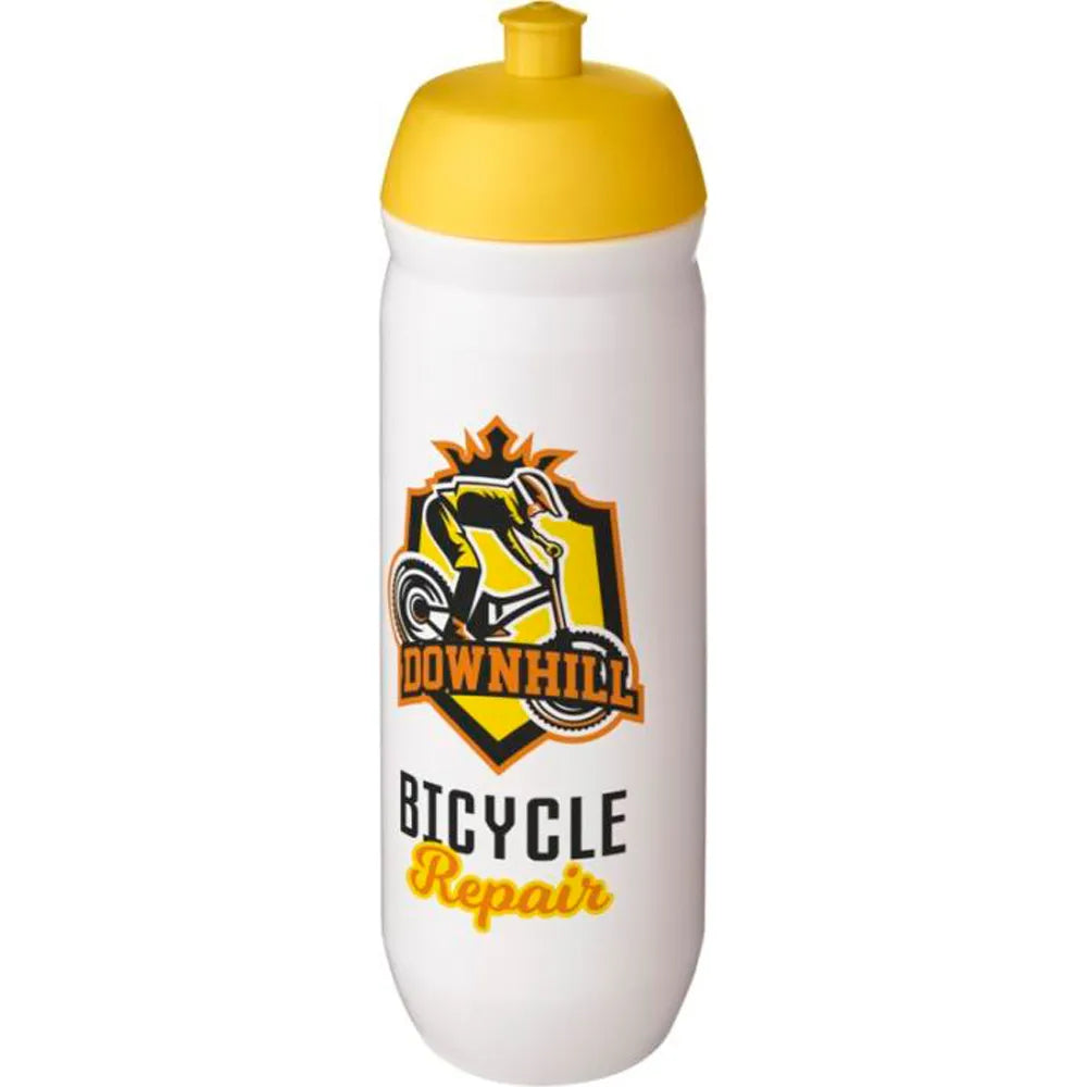 HydroFlex knijpfles 750 ml voor sport - Wit met gele dop