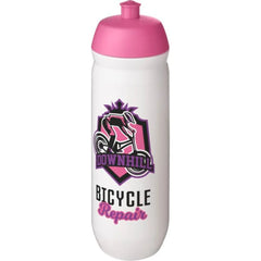 HydroFlex knijpfles 750 ml voor sport - Wit met roze dop