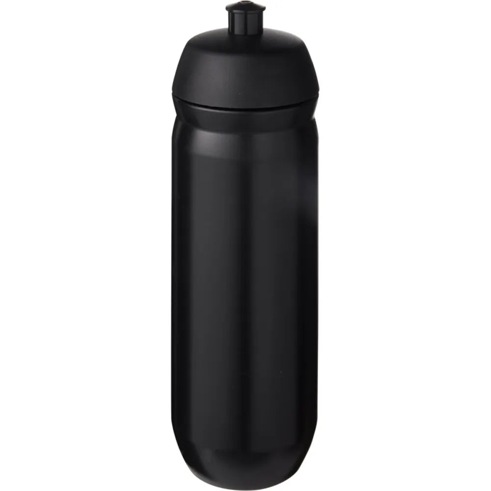 HydroFlex knijpfles 750 ml voor sport - Zwart met zwarte dop