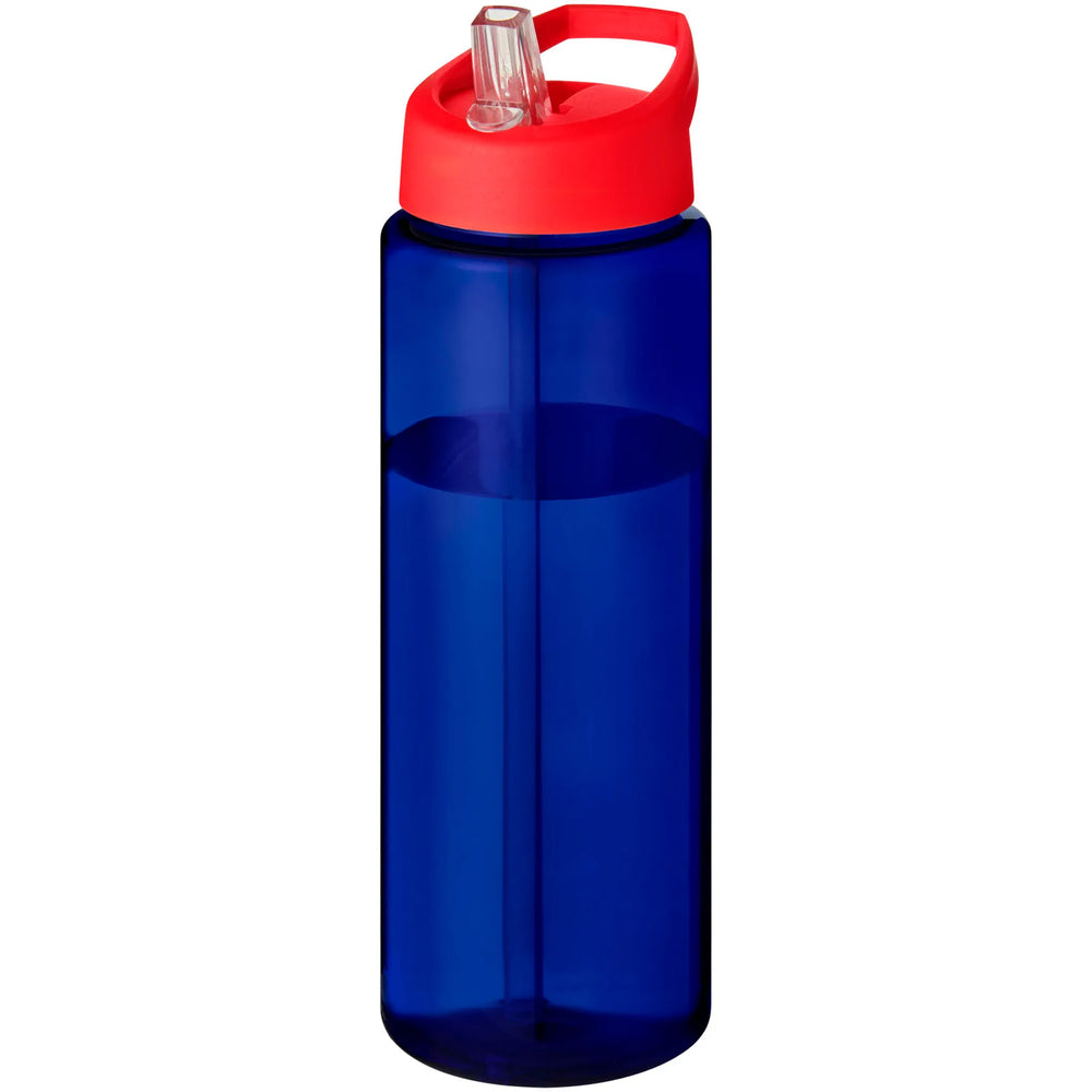 Sportfles 850 ml van Prevented Ocean Plastic met rode dop, Blauw - 20210486