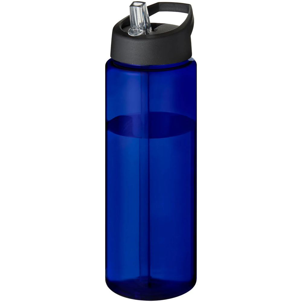 Sportfles 850 ml van Prevented Ocean Plastic met zwarte dop, Blauw - 20210486