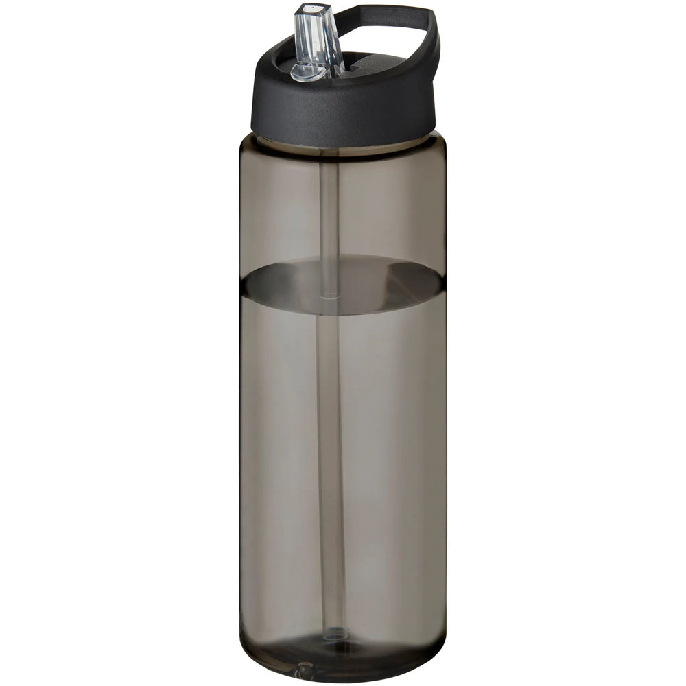 Sportfles 850 ml van Prevented Ocean Plastic - Houtskool met zwarte dop