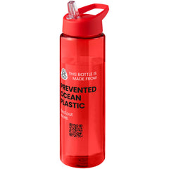 Sportfles 850 ml van Prevented Ocean Plastic - Rood