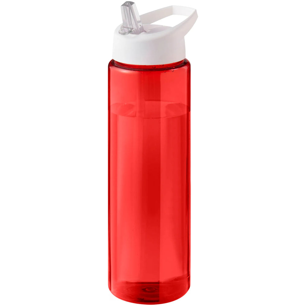 Sportfles 850 ml van Prevented Ocean Plastic met witte dop, Rood - 20210486