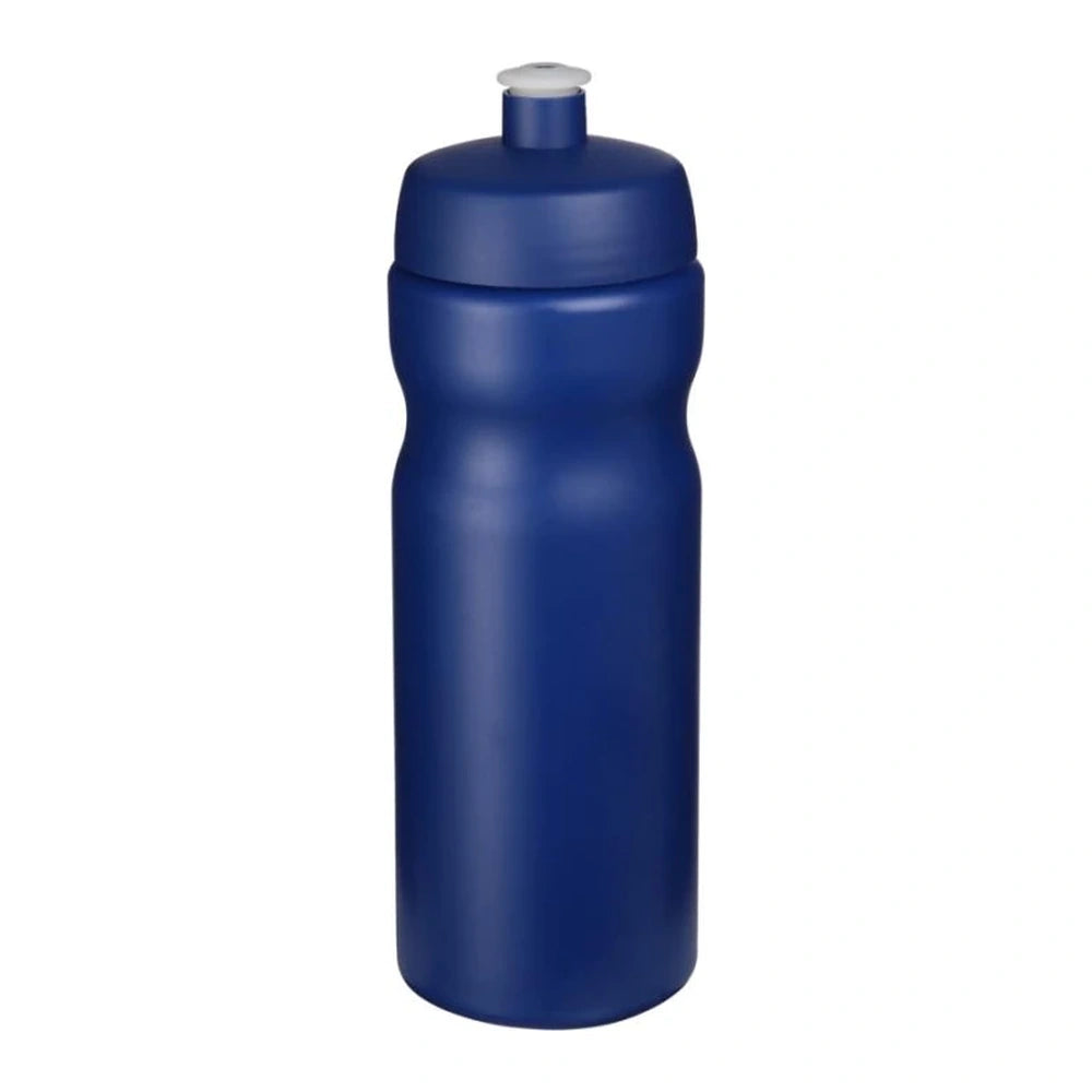 Baseline sportfles 650 ml met morsvrije drinktuit - Blauw met blauwe dop
