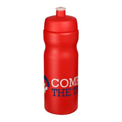 Baseline sportfles 650 ml met morsvrije drinktuit - Rood met rode dop
