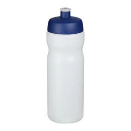 Baseline sportfles 650 ml met morsvrije drinktuit en blauwe dop, Transparant - 2021068414